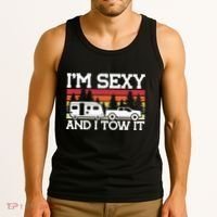 Pull Caravan Im Sexy And I Tow It Camping Tank Top thumb 3