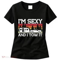 Pull Caravan Im Sexy And I Tow It Camping Women's T-Shirt thumb 0