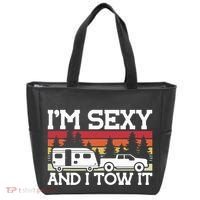 Pull Caravan Im Sexy And I Tow It Camping Tote Bag thumb 0