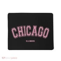 Pink Chicago Illinois Il Varsity Style On Chicago Mousepad thumb 0