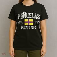 Peñuelas City In Puerto Rico Est 1793, Puerto Rico Flag T-Shirt thumb 4