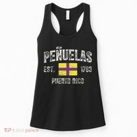Peñuelas City In Puerto Rico Est 1793, Puerto Rico Flag Women's Tank Top thumb 0