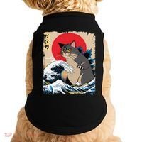 Persian Catzilla Japanese Art Funny Cat Retro Anime Sunset Doggie Tank thumb 0