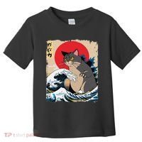 Persian Catzilla Japanese Art Funny Cat Retro Anime Sunset Toddler T-Shirt thumb 0