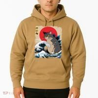 Persian Catzilla Japanese Art Funny Cat Retro Anime Sunset Hoodie thumb 2