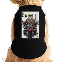 Playing Card King Riding A Road Motorcycle Doggie Tank thumb 0