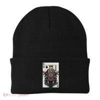 Playing Card King Riding A Road Motorcycle Beanie thumb 0