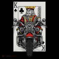 Playing Card King Riding A Road Motorcycle Women's Hoodie thumb 2