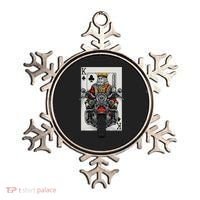 Playing Card King Riding A Road Motorcycle Ornament thumb 0