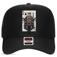 Playing Card King Riding A Road Motorcycle Hat thumb 0