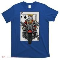 Playing Card King Riding A Road Motorcycle T-Shirt thumb 0