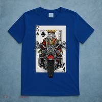 Playing Card King Riding A Road Motorcycle T-Shirt thumb 5