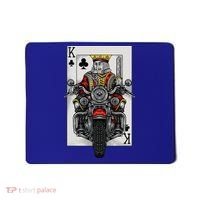 Playing Card King Riding A Road Motorcycle Mousepad thumb 0