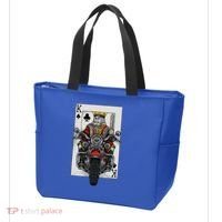 Playing Card King Riding A Road Motorcycle Tote Bag thumb 3