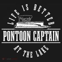 Pontoon Captain Life Is Better At The Lake Pontooning Boat Long Sleeve Shirt thumb 2