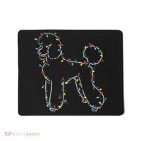 Poodle Christmas Lights Poodle Dog Lover Ugly Sweater Xmas Mousepad thumb 0