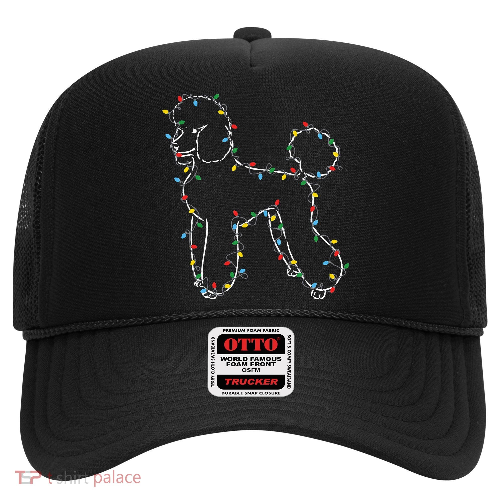 Poodle Christmas Lights Poodle Dog Lover Ugly Sweater Xmas Hat