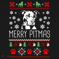 Pitbull Christmas Lovers Merry Pitmas Ugly Christmas Gift Bucket Hat thumb 4