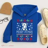 Pitbull Christmas Lovers Merry Pitmas Ugly Christmas Gift Hoodie thumb 4