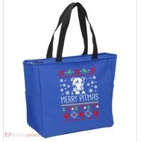 Pitbull Christmas Lovers Merry Pitmas Ugly Christmas Gift Tote Bag thumb 2