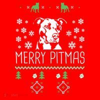 Pitbull Christmas Lovers Merry Pitmas Ugly Christmas Gift Santa Hat thumb 1