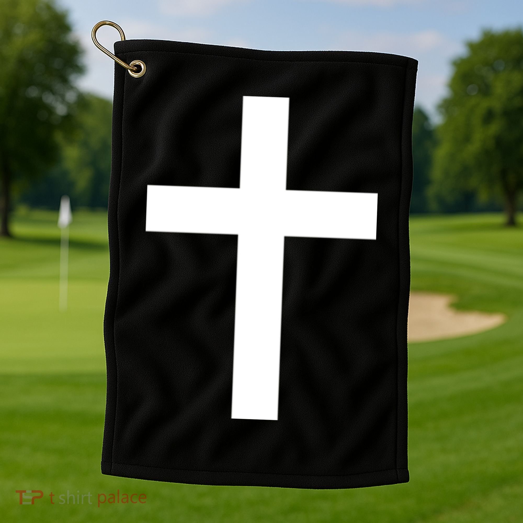 Pocket Cross Logo Golf Towel