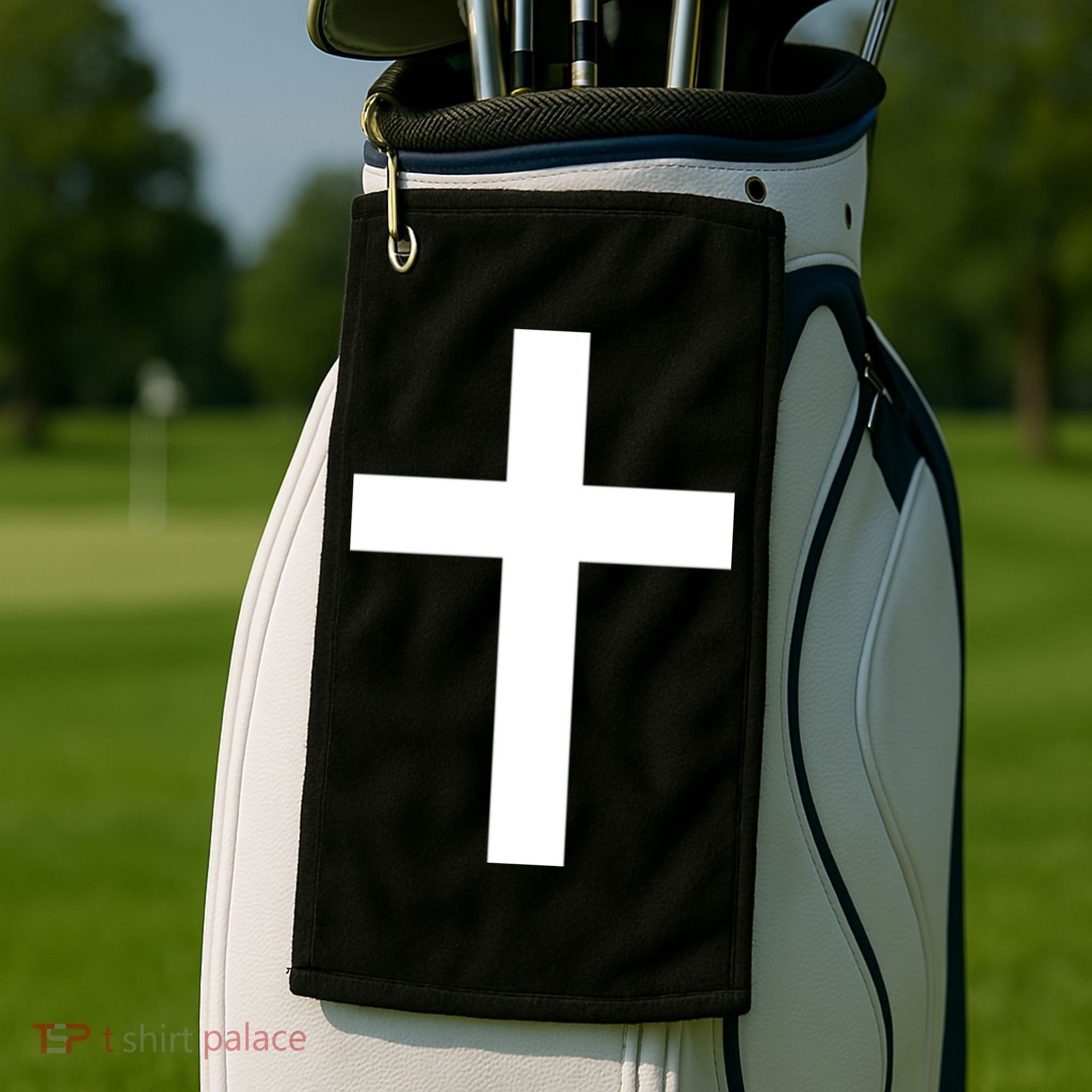 Pocket Cross Logo Golf Towel