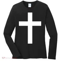 Pocket Cross Logo Women's Long Sleeve Shirt thumb 0