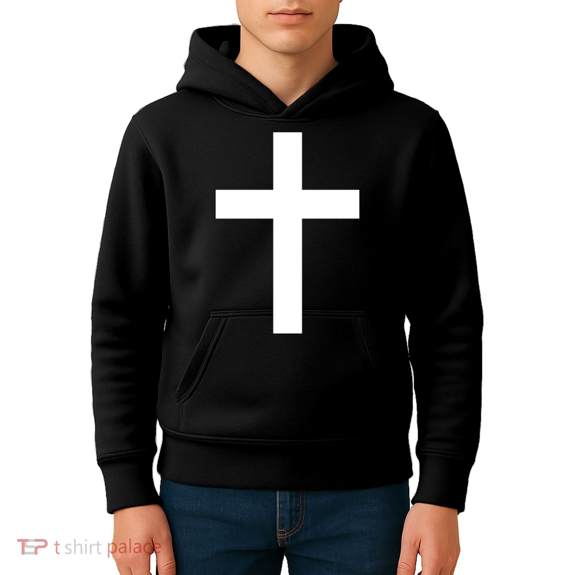 Pocket Cross Logo Kids Hoodie