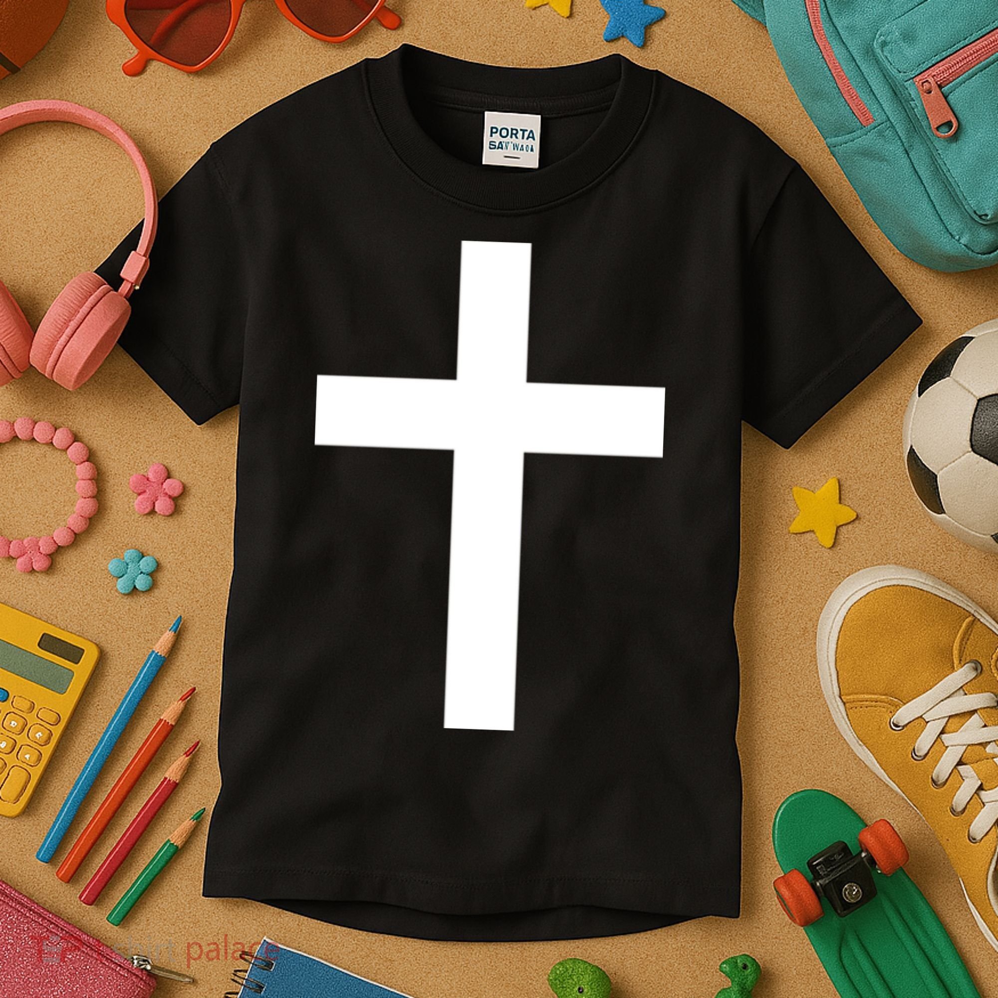 Pocket Cross Logo Kids T-Shirt