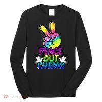 PeaceOut Chemo Last Day Of Chemo End Chemotherapy Cancer Long Sleeve Shirt thumb 0