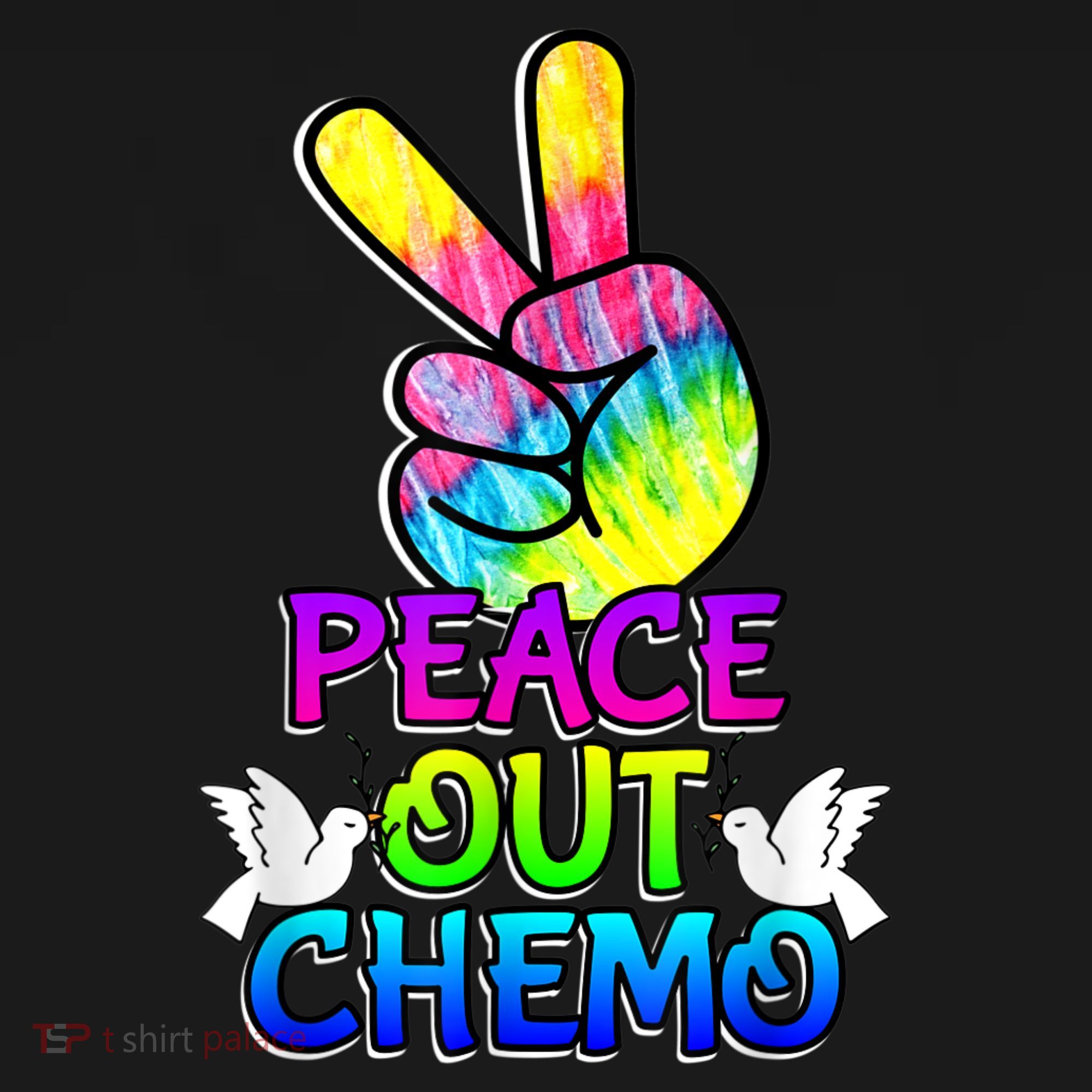 PeaceOut Chemo Last Day Of Chemo End Chemotherapy Cancer Long Sleeve Shirt