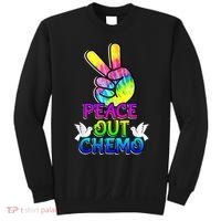 PeaceOut Chemo Last Day Of Chemo End Chemotherapy Cancer Sweatshirt thumb 0