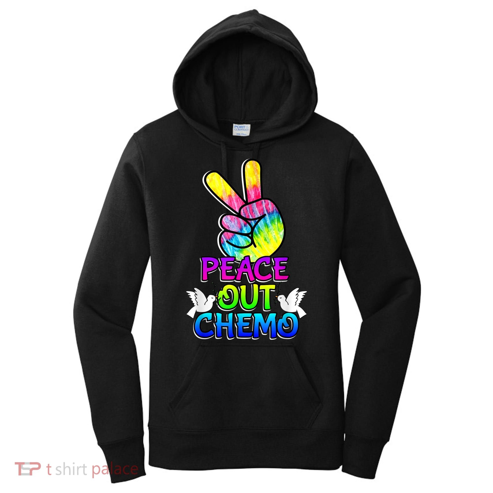 PeaceOut Chemo Last Day Of Chemo End Chemotherapy Cancer Women's Hoodie