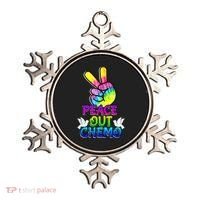 PeaceOut Chemo Last Day Of Chemo End Chemotherapy Cancer Ornament thumb 0
