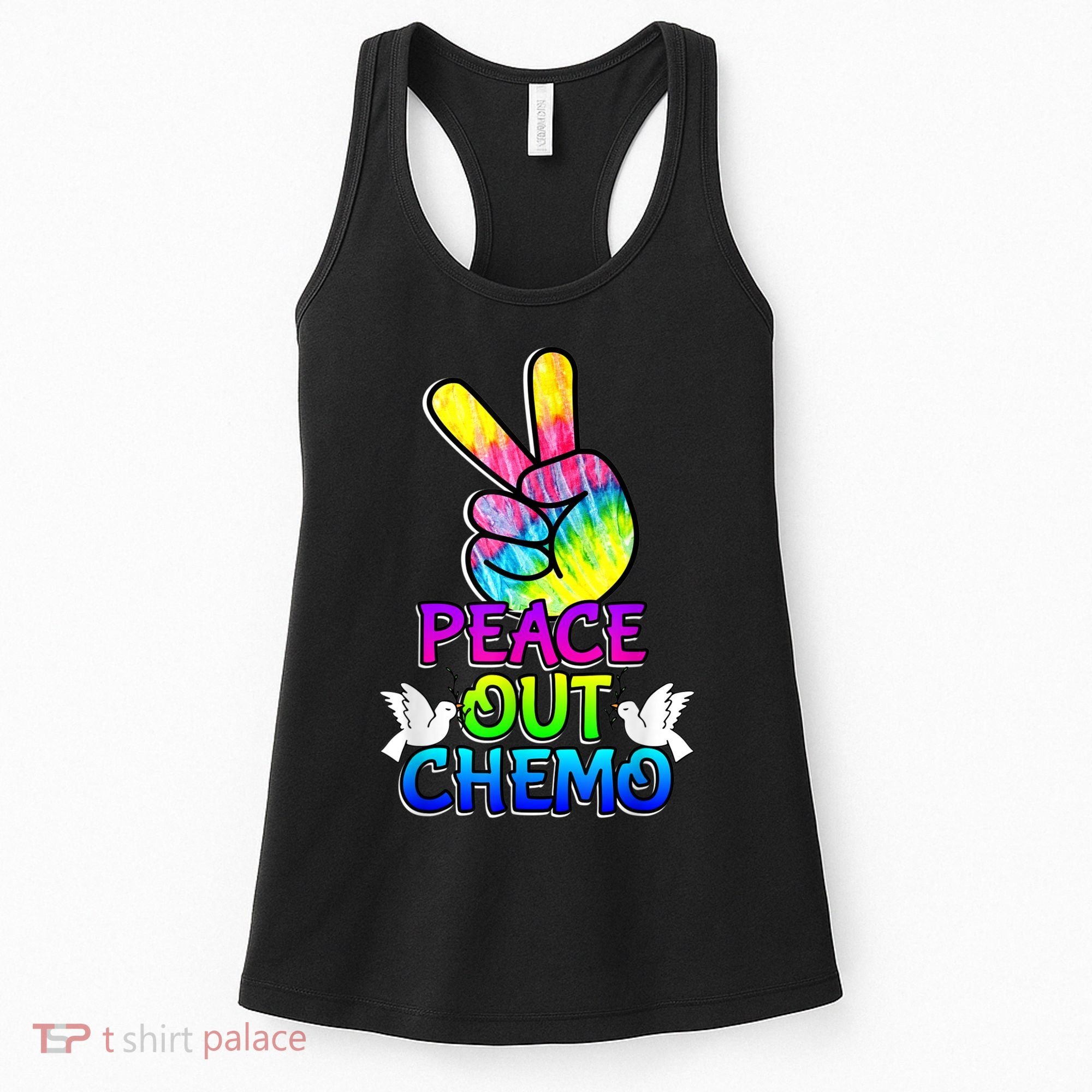 PeaceOut Chemo Last Day Of Chemo End Chemotherapy Cancer Women's Tank Top