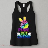 PeaceOut Chemo Last Day Of Chemo End Chemotherapy Cancer Women's Tank Top thumb 3