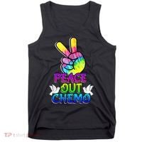 PeaceOut Chemo Last Day Of Chemo End Chemotherapy Cancer Tank Top thumb 0