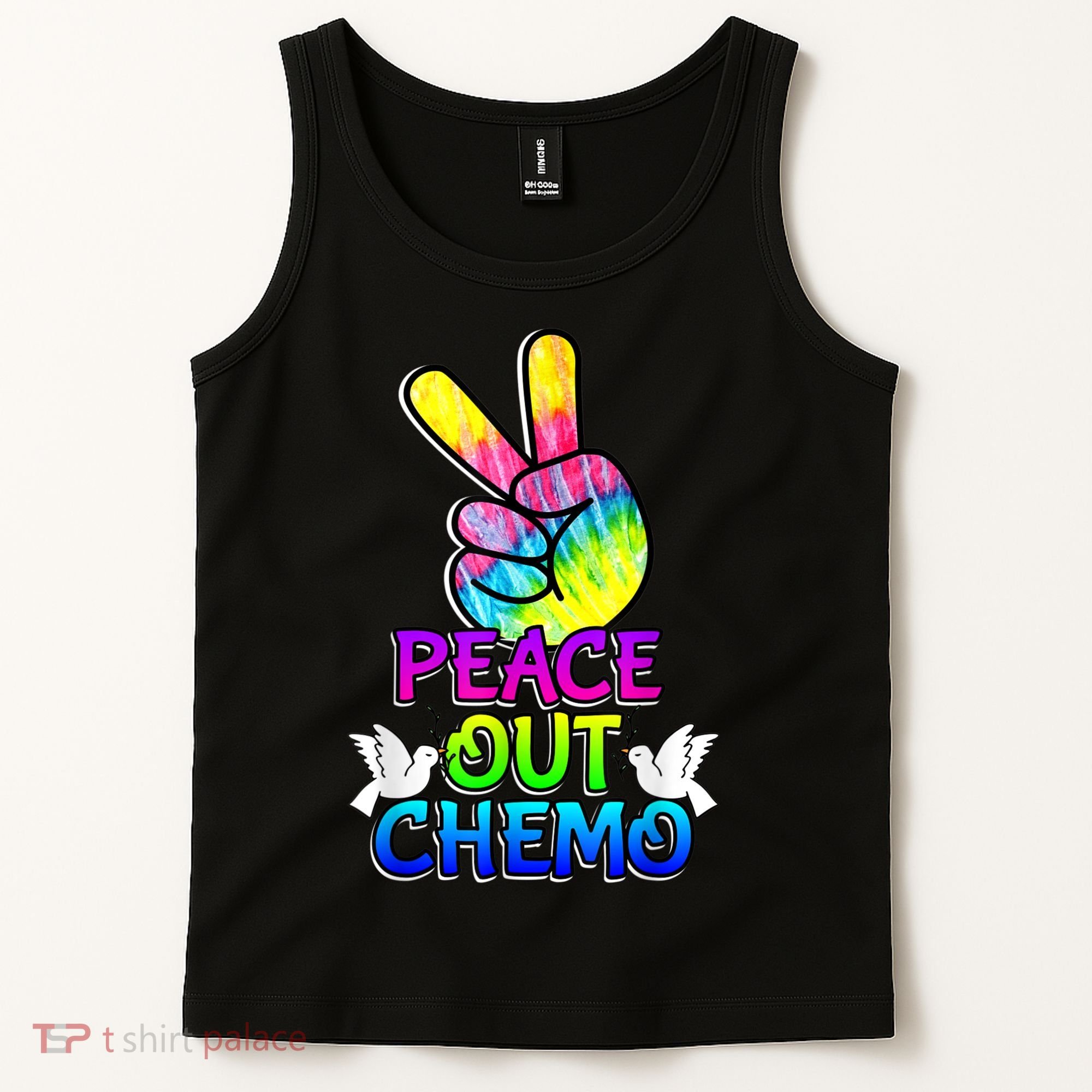 PeaceOut Chemo Last Day Of Chemo End Chemotherapy Cancer Tank Top