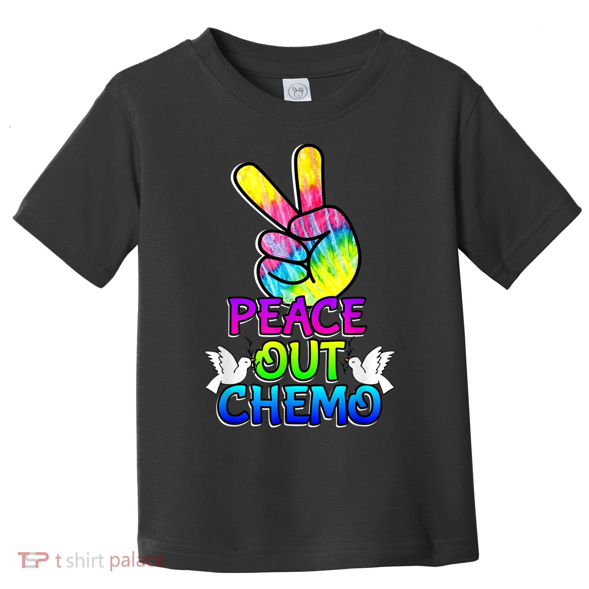 PeaceOut Chemo Last Day Of Chemo End Chemotherapy Cancer Toddler T-Shirt
