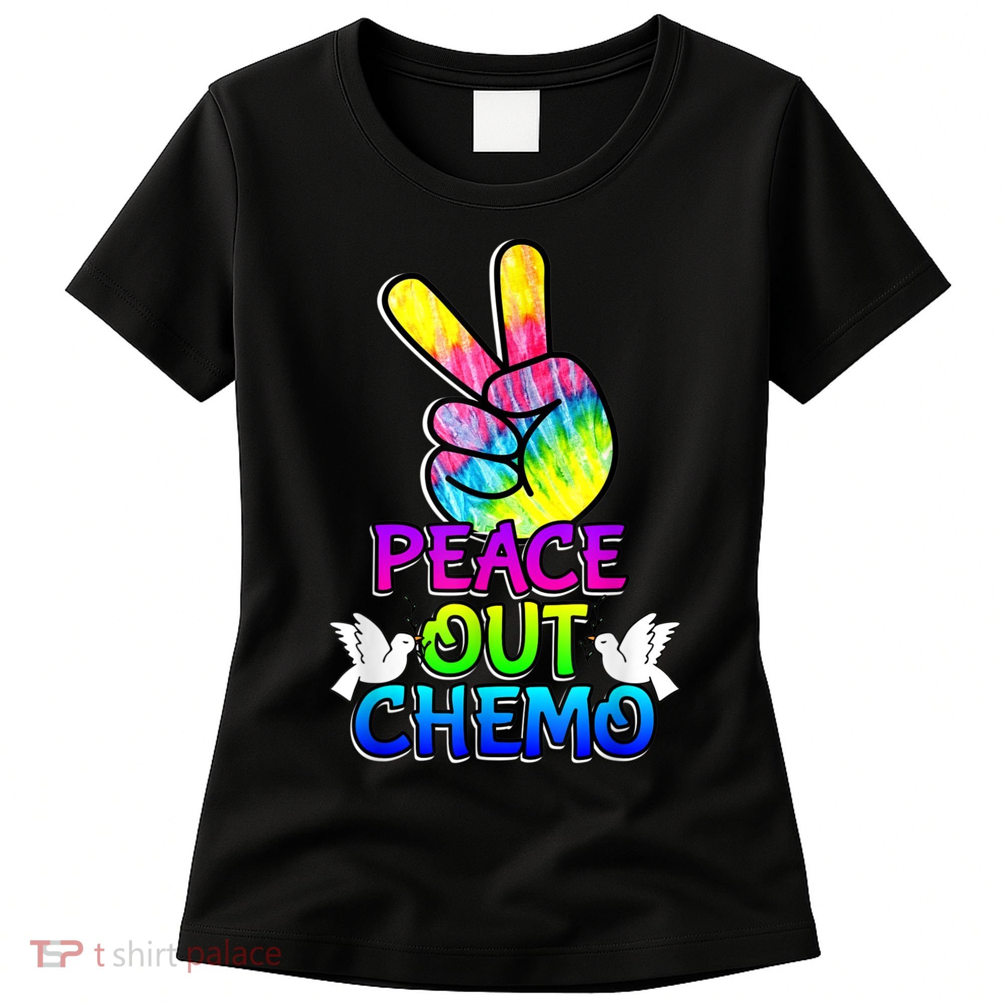 PeaceOut Chemo Last Day Of Chemo End Chemotherapy Cancer Women's T-Shirt