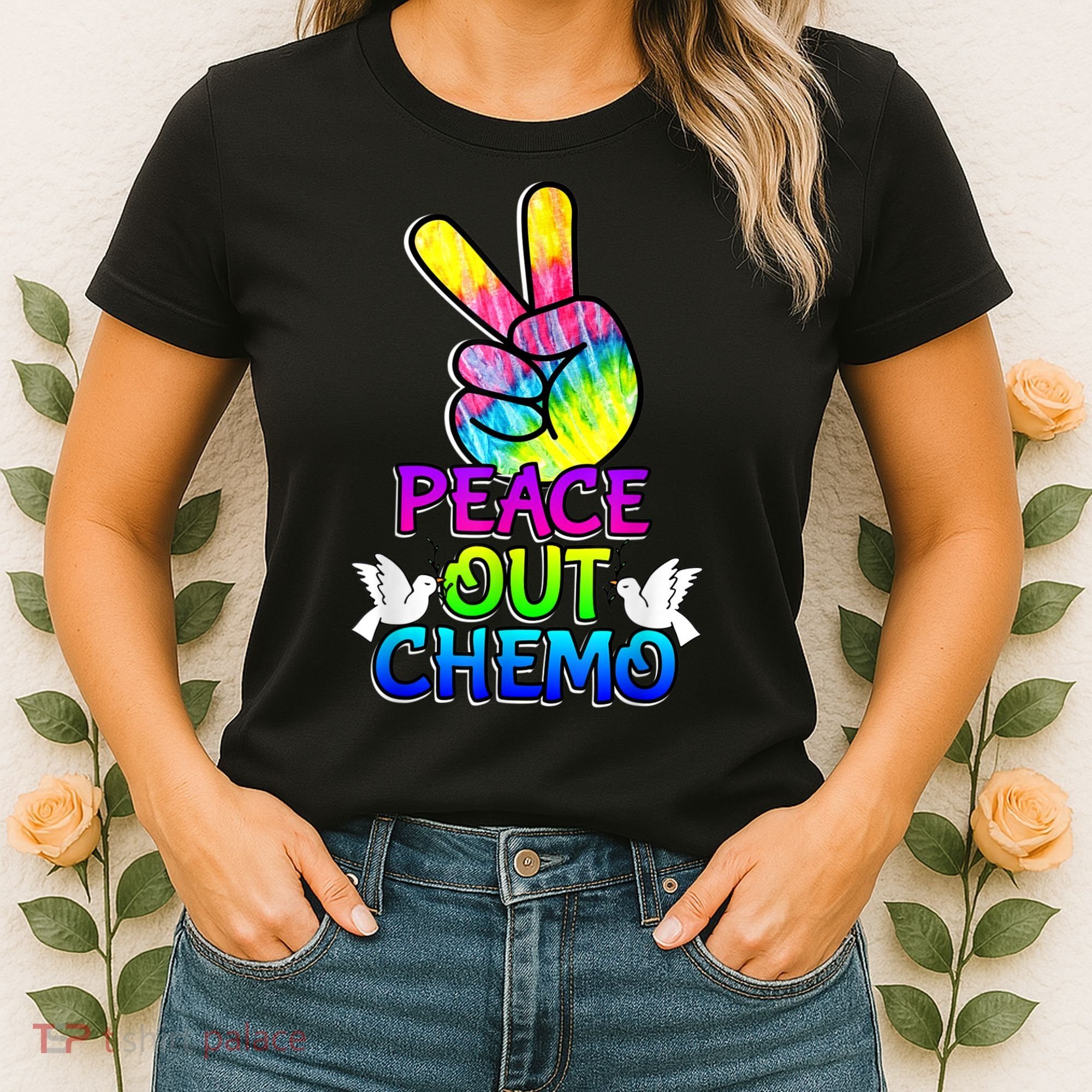 PeaceOut Chemo Last Day Of Chemo End Chemotherapy Cancer Women's T-Shirt