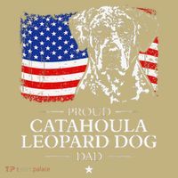 Proud Catahoula Leopard Dog Dad American Flag Patriotic Dog Long Sleeve Shirt thumb 2