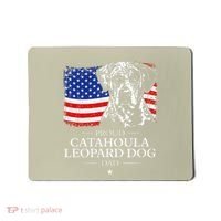 Proud Catahoula Leopard Dog Dad American Flag Patriotic Dog Mousepad thumb 0