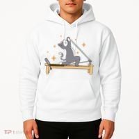 Pilates Cat Lover Funny Hoodie thumb 2
