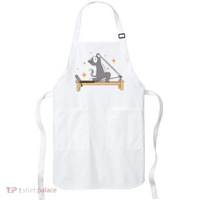 Pilates Cat Lover Funny Apron