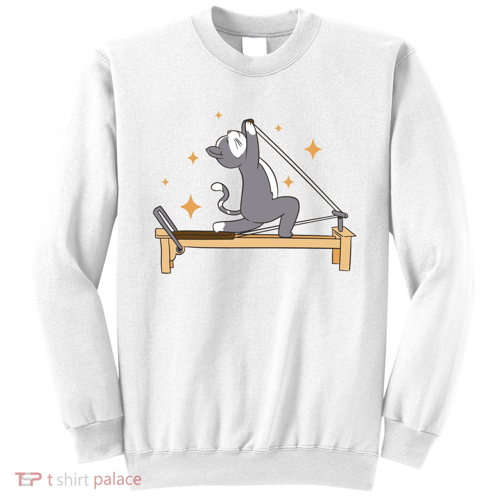 Pilates Cat Lover Funny Sweatshirt