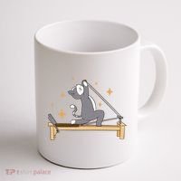 Pilates Cat Lover Funny Coffee Mug thumb 1