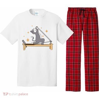 Pilates Cat Lover Funny Pajama Set