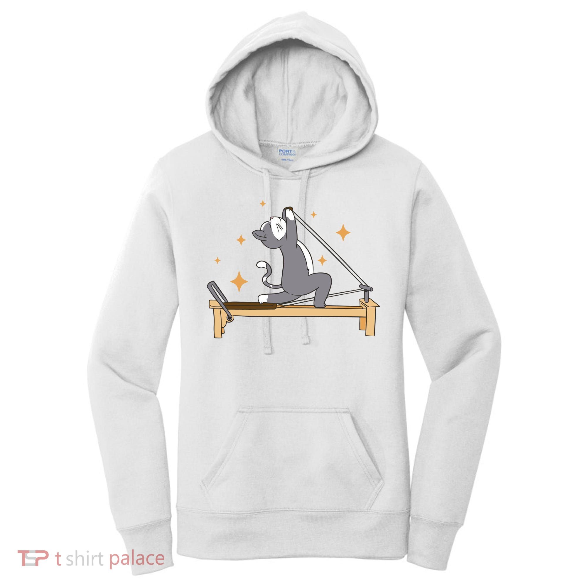 Pilates Cat Lover Funny Women's Hoodie